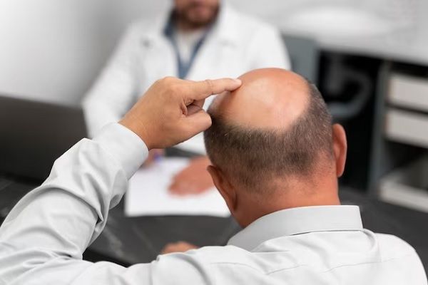 Patient souriant en consultation avec un chirurgien dans une clinique moderne à Istanbul, discutant de son plan de traitement