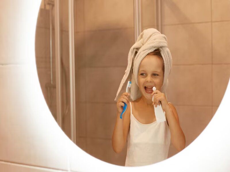 Le brossage des dents des enfants