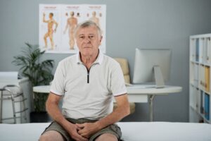 Homme à l'hôpital
