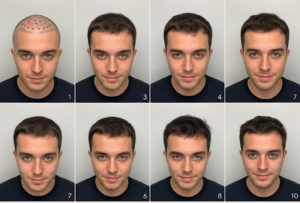 L'évolution de la greffe de cheveux en 12 mois