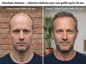 Attentes réalistes pour une greffe après 50 ans