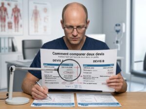 Analyse ligne par ligne de deux devis de greffe