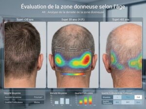 Analyse de la densité de la zone donneuse