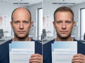 Comparaison de photos avant et après avec même angle et lumière