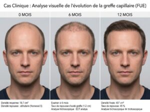 Cas cliniques : analyse visuelle de l'évolution à 12 mois
