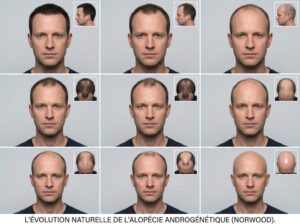 L'évolution naturelle de l'alopécie